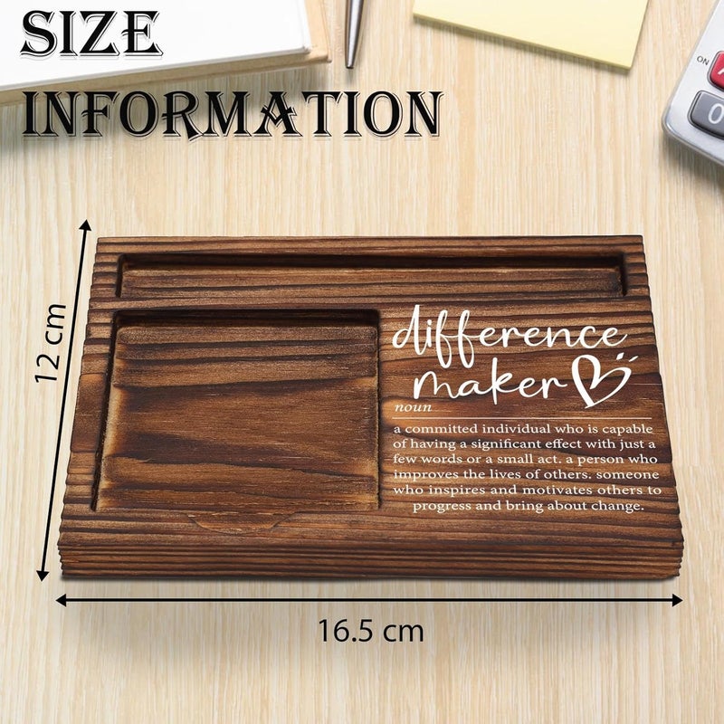 YODOCAMP Difference Maker Gift, Difference Maker Appreciation Thank You Gift for Employee Coworker Teacher Mentor Coach Mentor Leader, Difference Maker Company Gift Desk Self-Stick Note Pad Holders TZP09 - Image 5